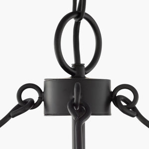 Surya Brynlee Pendant Light - 29"L X 18"W X 18"H - Handcrafted Global Elegance For Eclectic Home Décor Fixture, Black Iron Bnl-002