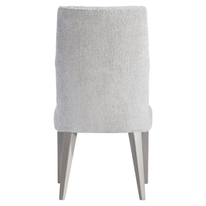 Bernhardt Bernhardt Stratum Side Chair — Upholstered Curved Back, Mist Wood Legs, Ergonomic Glam Dining Seat 325541