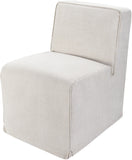 Bonner BNNR-001 33"H x 22"W x 30"D, 33"H x 22"W x 30"D Dining Chair BNNR001-332230  Upholstery: Light Beige; Base: Black Surya