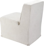 Bonner BNNR-001 33"H x 22"W x 30"D, 33"H x 22"W x 30"D Dining Chair BNNR001-332230  Upholstery: Light Beige; Base: Black Surya