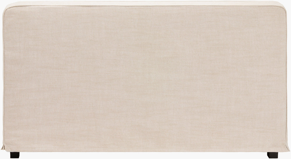 Surya Bonner Elegant 33"H X 60"W X 30"D Upholstered Bench - Cozy, Stylish, And Easy To Maintain Seating Base, Beige Hemp,Polyester,Rubber Wood,Polyurethane Foam,Dacron Bnnr002-336030