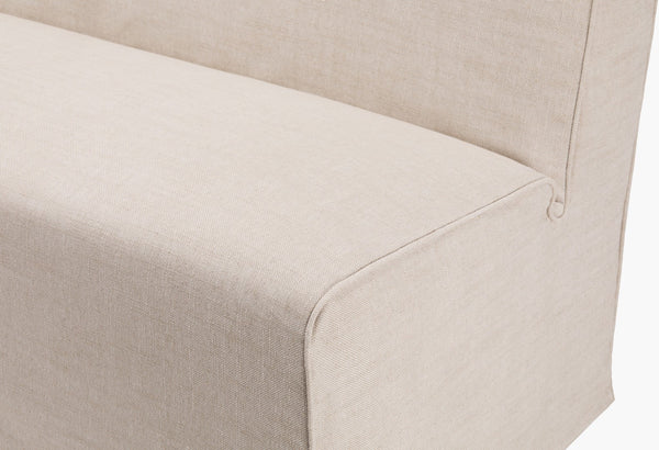 Surya Bonner Elegant 33"H X 60"W X 30"D Upholstered Bench - Cozy, Stylish, And Easy To Maintain Seating Base, Beige Hemp,Polyester,Rubber Wood,Polyurethane Foam,Dacron Bnnr002-336030