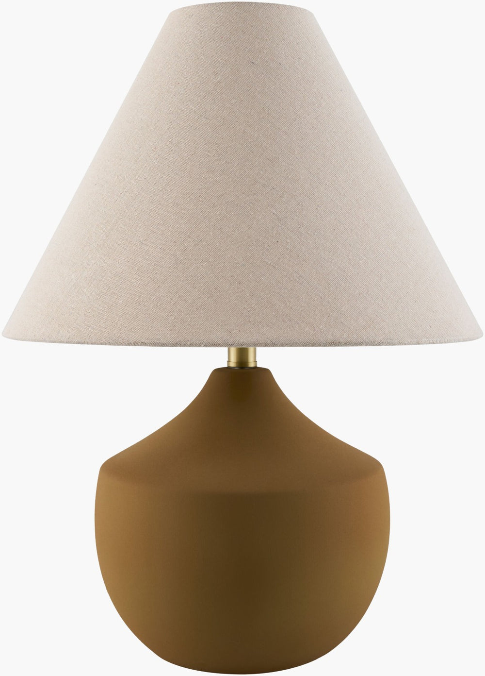 Livabliss Benson Ceramic Table Lamp with Linen Shade Iron Finial for Reading Nooks or Bedside BNS-001