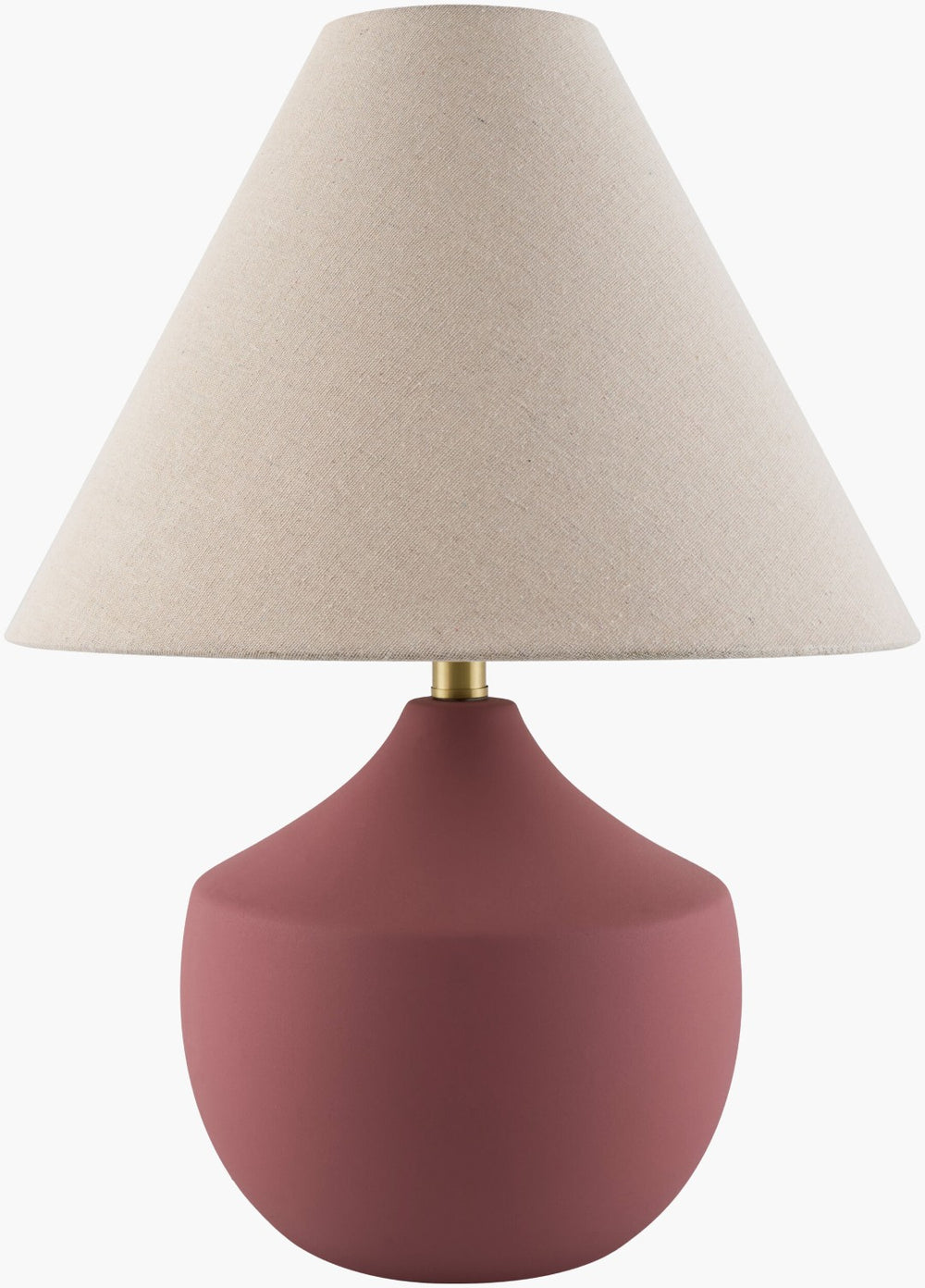Livabliss Benson Hand-painted Ceramic Table Lamp with Linen Shade for Bedside or Console BNS-003
