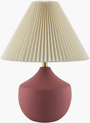 Livabliss Benson Ceramic Table Lamp with Linen Shade Iron Finial for Bedroom or Living Room BNS-007