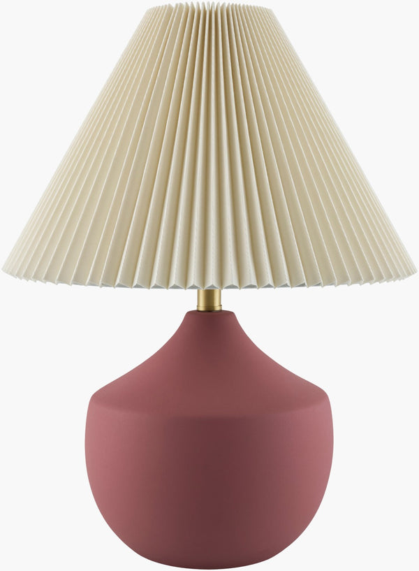 Livabliss Benson Ceramic Table Lamp with Linen Shade Iron Finial for Bedroom or Living Room BNS-007