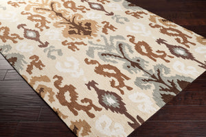 Surya Brentwood 2'6" X 4' Handmade Rug - Elegant Global-inspired Design, Durable, Eco-friendly & Easy Care Beige Polyester Bnt7674-810