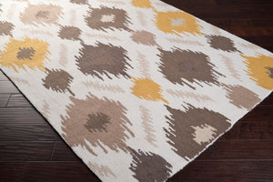 Surya Brentwood 2'6" X 4' Handmade Rug - Elegant Global-inspired Design, Durable, Eco-friendly & Easy Care Ivory Polyester Bnt7676-58