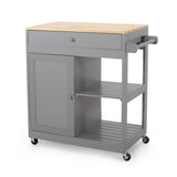 Christopher Knight Home® - Noble House - Telfair Kitchen Cart with Wheels