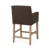 Christopher Knight Home® - Noble House - - Upholstered 26 Inch Counter Stool - Brown/Weathered Brown