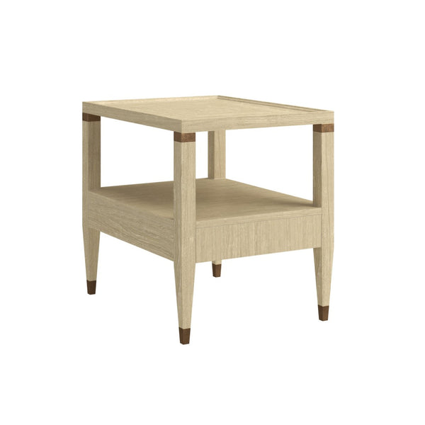 A.R.T. Furniture Eave Contemporary End Table with Concealed Storage, Two-Tier Design & Elegant Tapered Legs for Modern Spaces 436304-1825