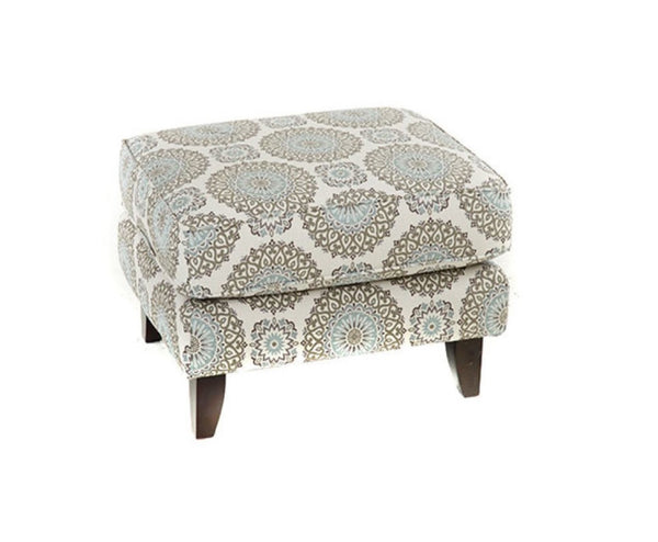 Fusion Grande Mist Brianne Twilight Ottoman - Versatile Padded Footrest For Family-friendly Spaces Multi W,52% Polyester 48% Rayon 453 Brianne Twilight Ottoman