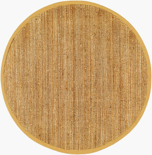 Livabliss Calla Handwoven Jute Flatweave Area Rug Organic Cottage Farmhouse Living Room Floor Tan, Beige 6' x 6' BOAC2300-6RD