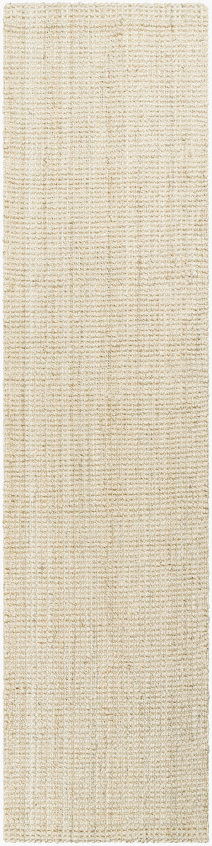 Livabliss Calla Handwoven Jute Flatweave Area Rug for Farmhouse Coastal and Cottage Living Spaces Butter 2'6" x 12' BOAC2301-2612