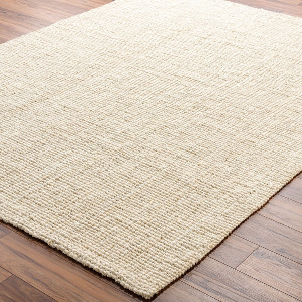 Livabliss Calla Handwoven Jute Flatweave Area Rug for Farmhouse Coastal and Cottage Living Spaces Butter 6' x 9' BOAC2301-69