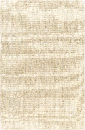 Livabliss Calla Handwoven Jute Flatweave Area Rug for Farmhouse Coastal and Cottage Living Spaces Butter 6' x 9' BOAC2301-69