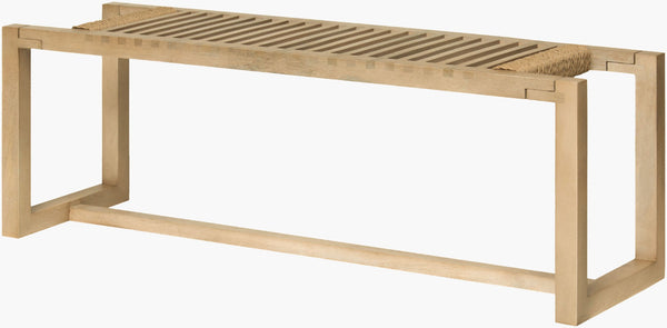 Livabliss Aldeano Solid Mango Wood Bench Mid-century Modern Accent Seat for Bedroom Entry BOAD001-164714