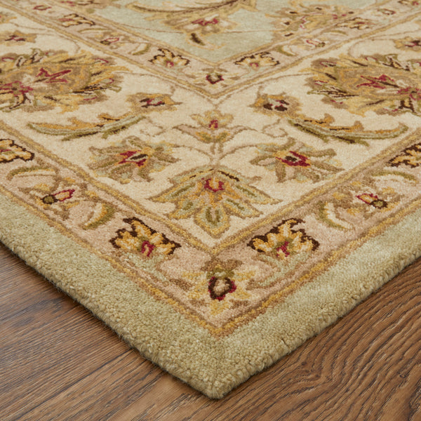 Feizy Rugs Wagner Hand Tufted Wool Oriental Rug - Durable, Stain-resistant Design Perfect For High-traffic Areas Tan,Brown,Green Wool Wgr8941fsagbgef00