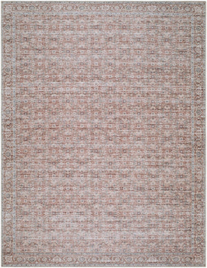 Livabliss Aureta Traditional Low Pile Polyester Rug Machine Woven in Turkey for Entryways Rosewood, Dust 7'10" x 10' BOAU2300-71010