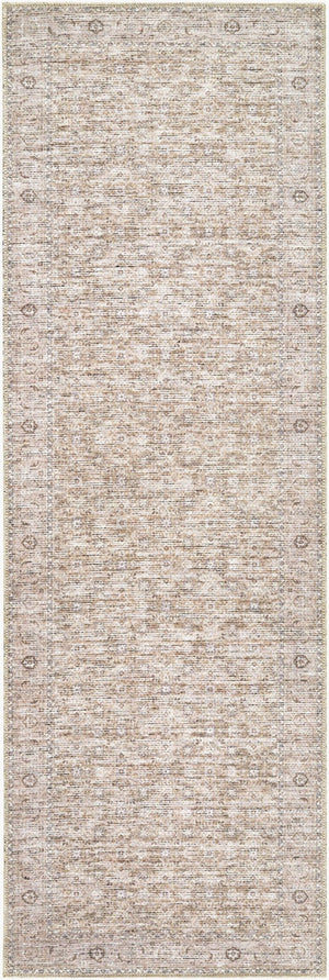 Livabliss Aureta Traditional Medallion Polyester Accent Rug for Entryways and High Traffic Areas Sandstone 2'7" x 7'10" BOAU2302-27710