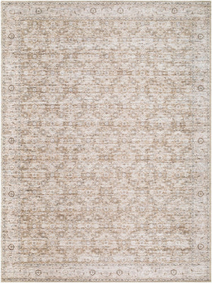 Livabliss Aureta Traditional Medallion Polyester Accent Rug for Entryways and High Traffic Areas Sandstone 2' x 2'11" BOAU2302-2211