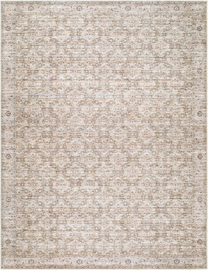 Livabliss Aureta Traditional Medallion Polyester Accent Rug for Entryways and High Traffic Areas Sandstone 7'10" x 10' BOAU2302-71010
