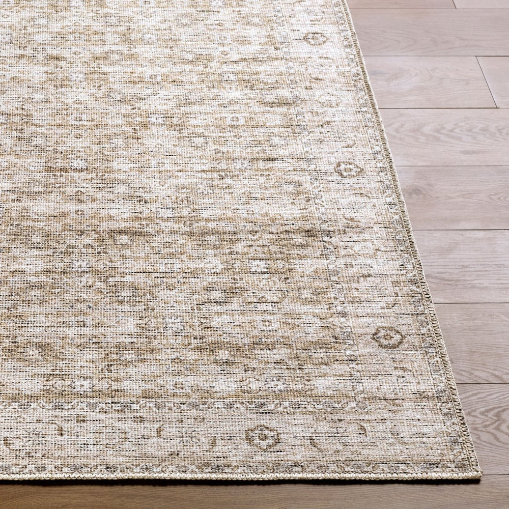 Livabliss Aureta Traditional Medallion Polyester Accent Rug for Entryways and High Traffic Areas Sandstone 2' x 2'11" BOAU2302-2211