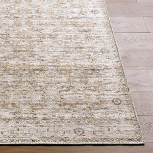 Livabliss Aureta Traditional Medallion Polyester Accent Rug for Entryways and High Traffic Areas Sandstone 2' x 2'11" BOAU2302-2211