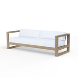 Coastal Teak Sofa in Canvas Natural, No Welt SW5501-23-5404 Sunset West