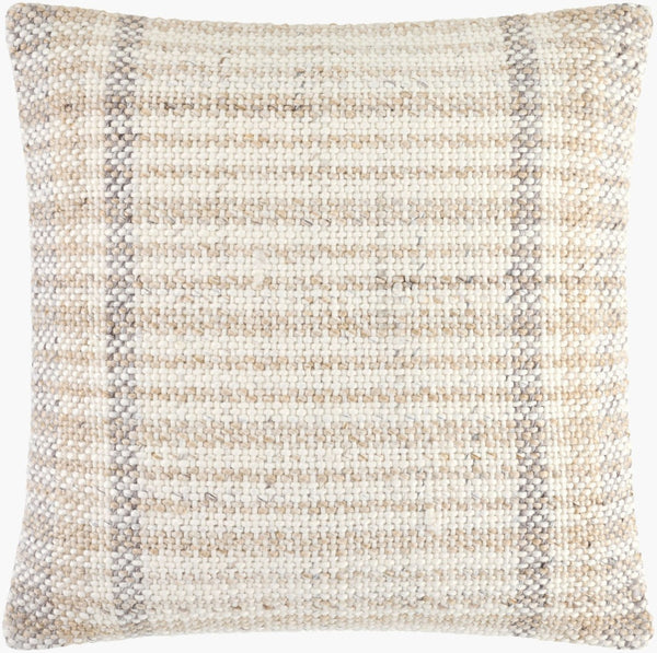 Livabliss Amaya Cotton Woven Square Accent Pillow Handmade Textured Decor for Sofa or Bed BOAY001-2020D