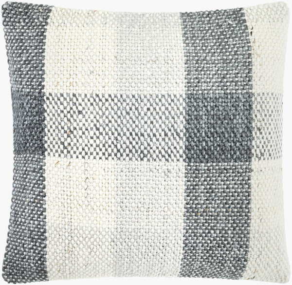 Livabliss Amaya Cotton Square Accent Pillow Woven Texture for Sofa Armchair or Bed Decor BOAY006-2020D