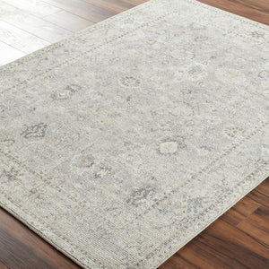 Livabliss Davina Turkish Machine Woven Polyester Area Rug with Medallion Pattern for Entryway Medium Gray, Li 9'2" x 12' BOCC2300-9212