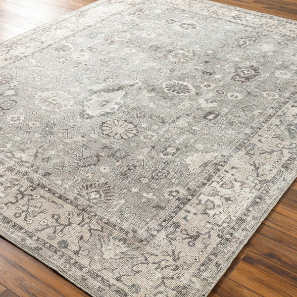 Livabliss Davina Medallion Accent Rug Machine Woven Polyester for Entryway Bedroom or Bath Medium Gray, Ta 9'2" x 12' BOCC2301-9212