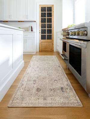 Livabliss Davina Traditional Medallion Polyester Area Rug Machine Woven Accent for Entryway Medium Gray, Li 6'7" x 9' BOCC2302-679
