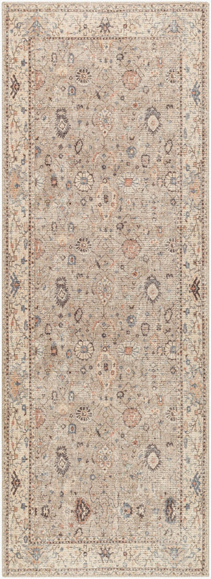 Livabliss Davina Traditional Medallion Polyester Area Rug Machine Woven Accent for Entryway Medium Gray, Li 2'7" x 7'3" BOCC2302-2773