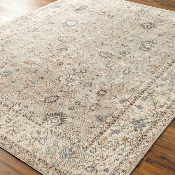 Livabliss Davina Traditional Medallion Polyester Area Rug Machine Woven Accent for Entryway Medium Gray, Li 6'7" x 9' BOCC2302-679