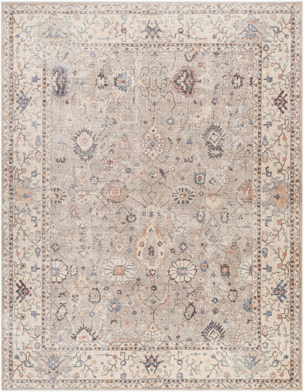 Livabliss Davina Traditional Medallion Polyester Area Rug Machine Woven Accent for Entryway Medium Gray, Li 7'10" x 10' BOCC2302-71010