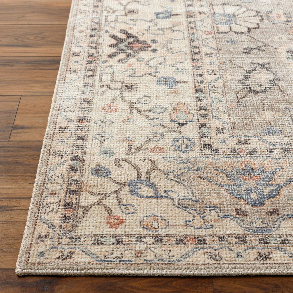 Livabliss Davina Traditional Medallion Polyester Area Rug Machine Woven Accent for Entryway Medium Gray, Li 6'7" x 9' BOCC2302-679