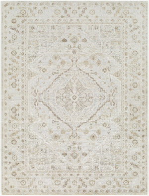 Livabliss Carmela Machine Woven Polypropylene Rug with Traditional Pattern for Living Room Ivory, Beige 5'3" x 7' BOCM2300-537