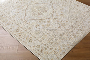 Livabliss Carmela Machine Woven Polypropylene Rug with Traditional Pattern for Living Room Ivory, Beige 5'3" x 7' BOCM2300-537