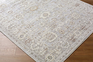 Livabliss Carmela Machine Woven Polypropylene Area Rug Traditional Pattern for Living Dining Rooms Ivory, Light Be 5'3" x 7' BOCM2301-537