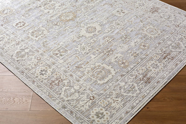 Livabliss Carmela Machine Woven Polypropylene Area Rug Traditional Pattern for Living Dining Rooms Ivory, Light Be 5'3" x 7' BOCM2301-537