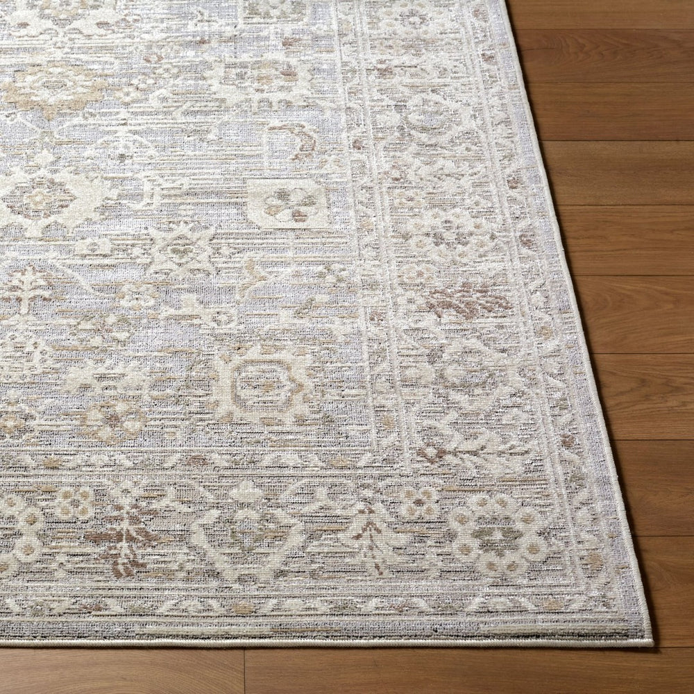 Livabliss Carmela Machine Woven Polypropylene Area Rug Traditional Pattern for Living Dining Rooms Ivory, Light Be 5'3" x 7' BOCM2301-537