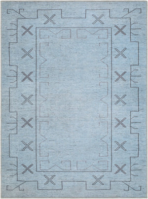 Livabliss Casita Bohemian Global Polyester Accent Rug Machine Woven for Entryways and Layering Powder Blue, S 2' x 2'11" BOCS2303-2211