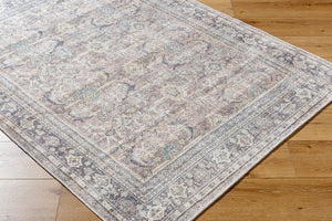 Livabliss Darling Distressed Traditional Runner Rug Woven Polyester Neutral Farmhouse Hallway Accent Brown, Charcoal 5'3" x 7' BODA2300-537