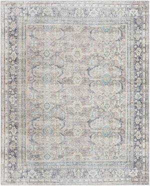 Livabliss Darling Distressed Traditional Runner Rug Woven Polyester Neutral Farmhouse Hallway Accent Brown, Charcoal 7'7" x 9'6" BODA2300-7796