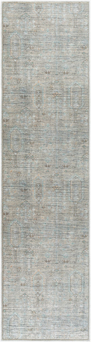 Livabliss Darling Vintage Inspired Runner Rug Machine Woven Turkey Earthy Tones Hallway Entryway Tan, Olive 2'7" x 10' BODA2302-2710