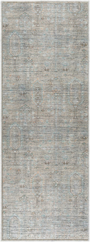 Livabliss Darling Vintage Inspired Runner Rug Machine Woven Turkey Earthy Tones Hallway Entryway Tan, Olive 2'7" x 7'3" BODA2302-2773