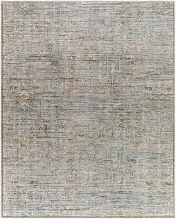 Livabliss Darling Vintage Inspired Runner Rug Machine Woven Turkey Earthy Tones Hallway Entryway Tan, Olive 7'7" x 9'6" BODA2302-7796