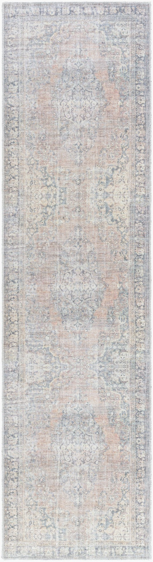 Livabliss Darling Medallion Flatweave Runner Rug Vintage Inspired Polyester for Hallway Entryway Camel, Black 2'7" x 10' BODA2305-2710